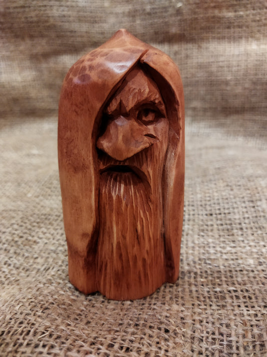 Handcrafted Wooden Odin Figurine