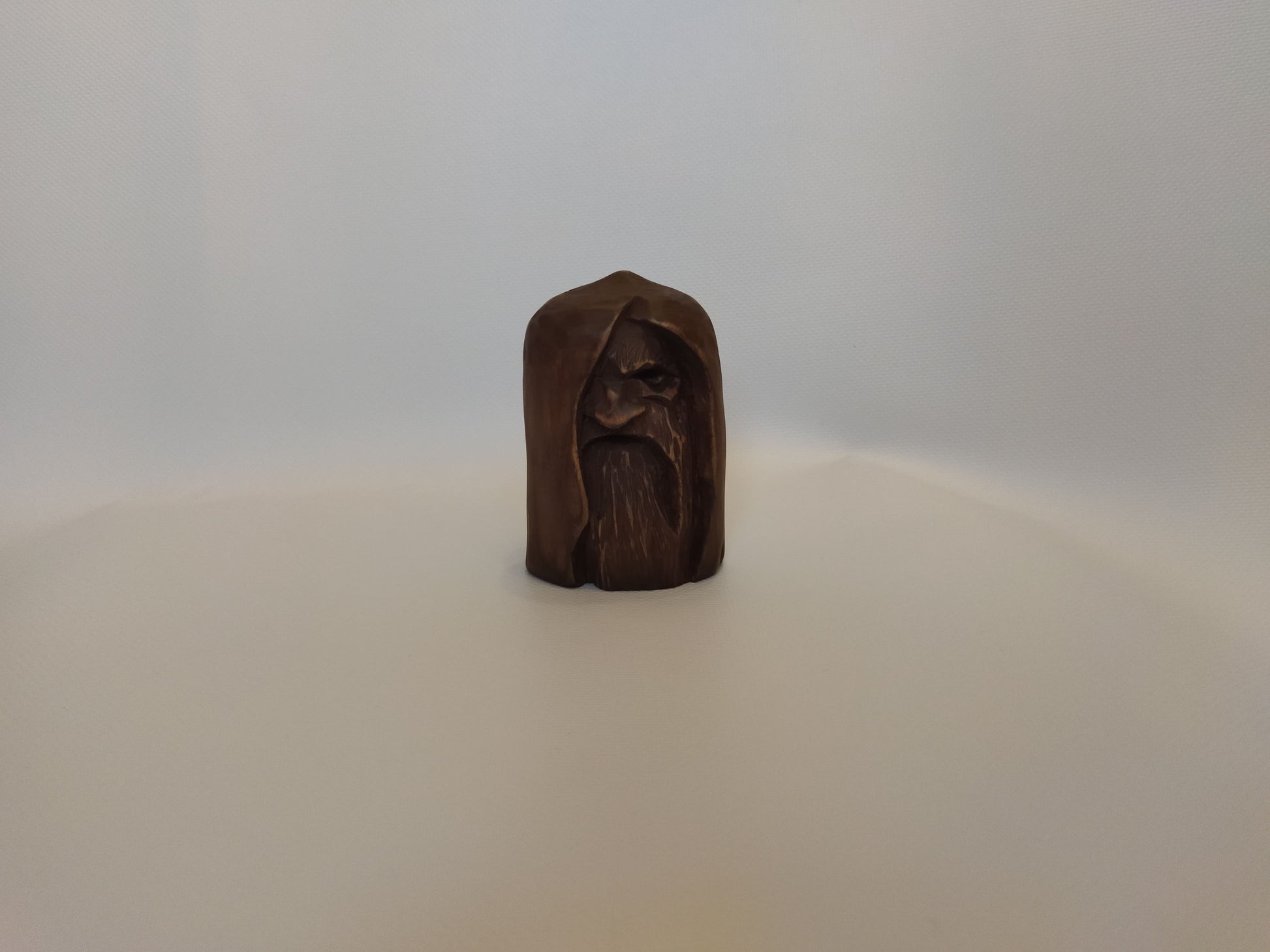 Odin statue. Wood carving. Scandinavian mythology. Nordic Gods. Wotan idol