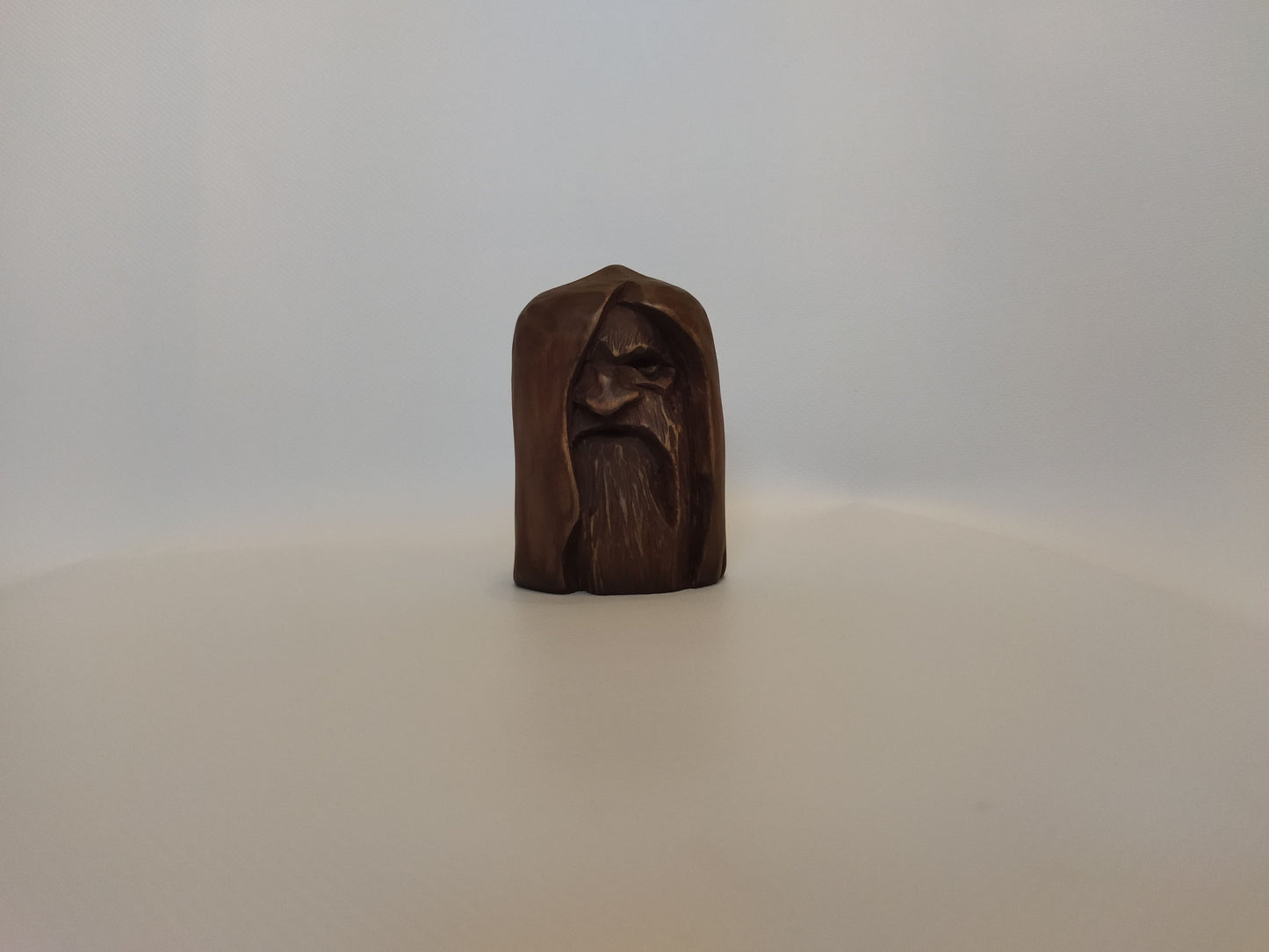 Odin statue. Wood carving. Scandinavian mythology. Nordic Gods. Wotan idol