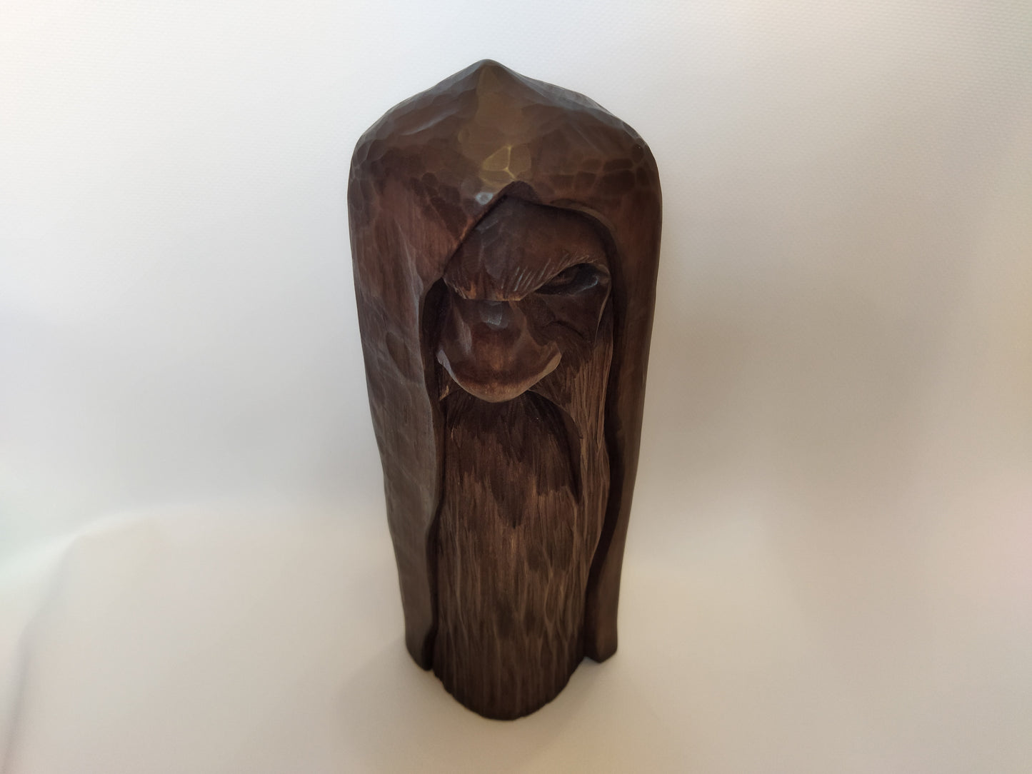 Odin statue. Handmade wooden statue of the god Odin