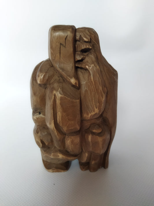 Handcrafted Wooden Odin Figurine