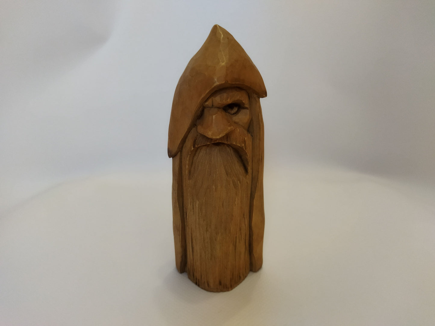 All-Father Odin Wooden Figurine - Hand-Carved Nordic God Statue