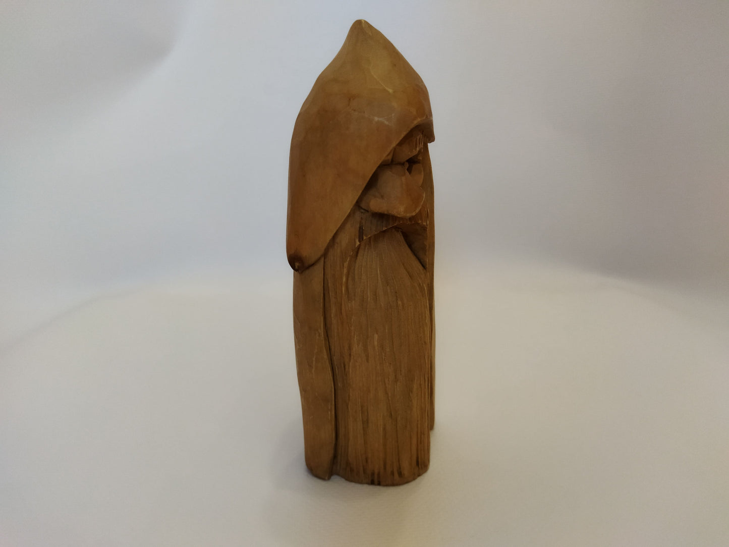 All-Father Odin Wooden Figurine - Hand-Carved Nordic God Statue