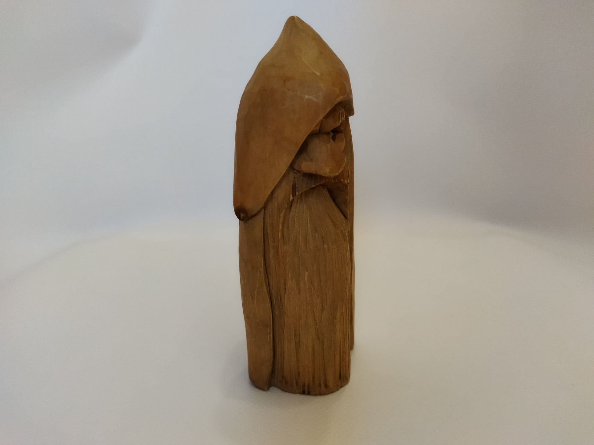 All-Father Odin Wooden Figurine - Hand-Carved Nordic God Statue