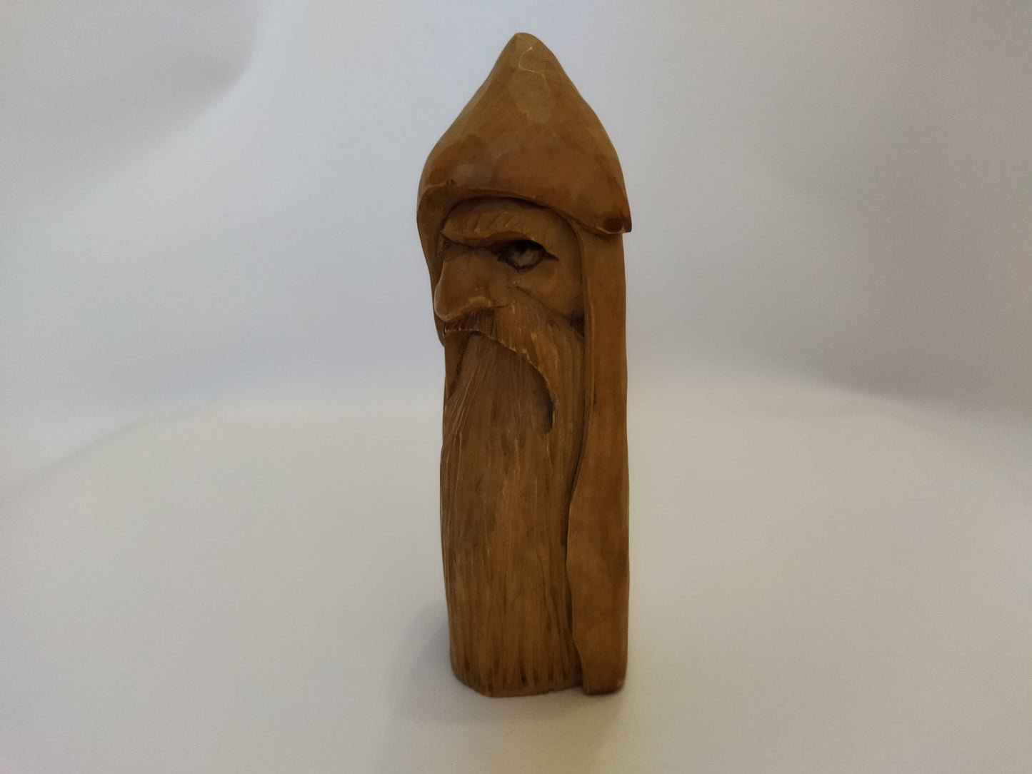 All-Father Odin Wooden Figurine - Hand-Carved Nordic God Statue