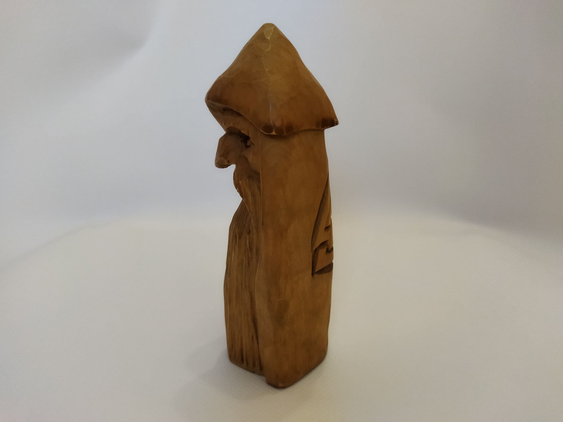 All-Father Odin Wooden Figurine - Hand-Carved Nordic God Statue