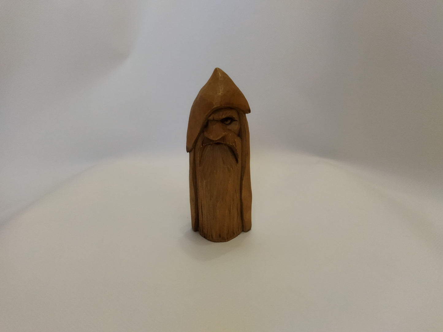 All-Father Odin Wooden Figurine - Hand-Carved Nordic God Statue