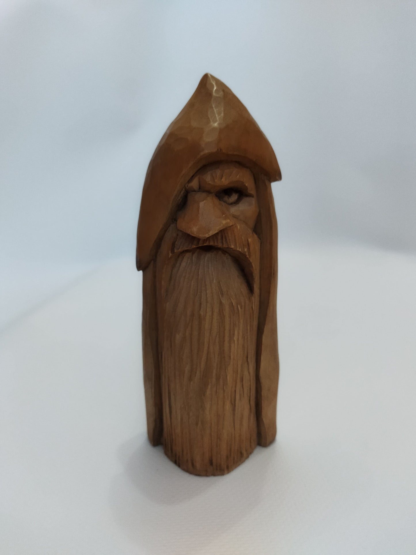 All-Father Odin Wooden Figurine - Hand-Carved Nordic God Statue