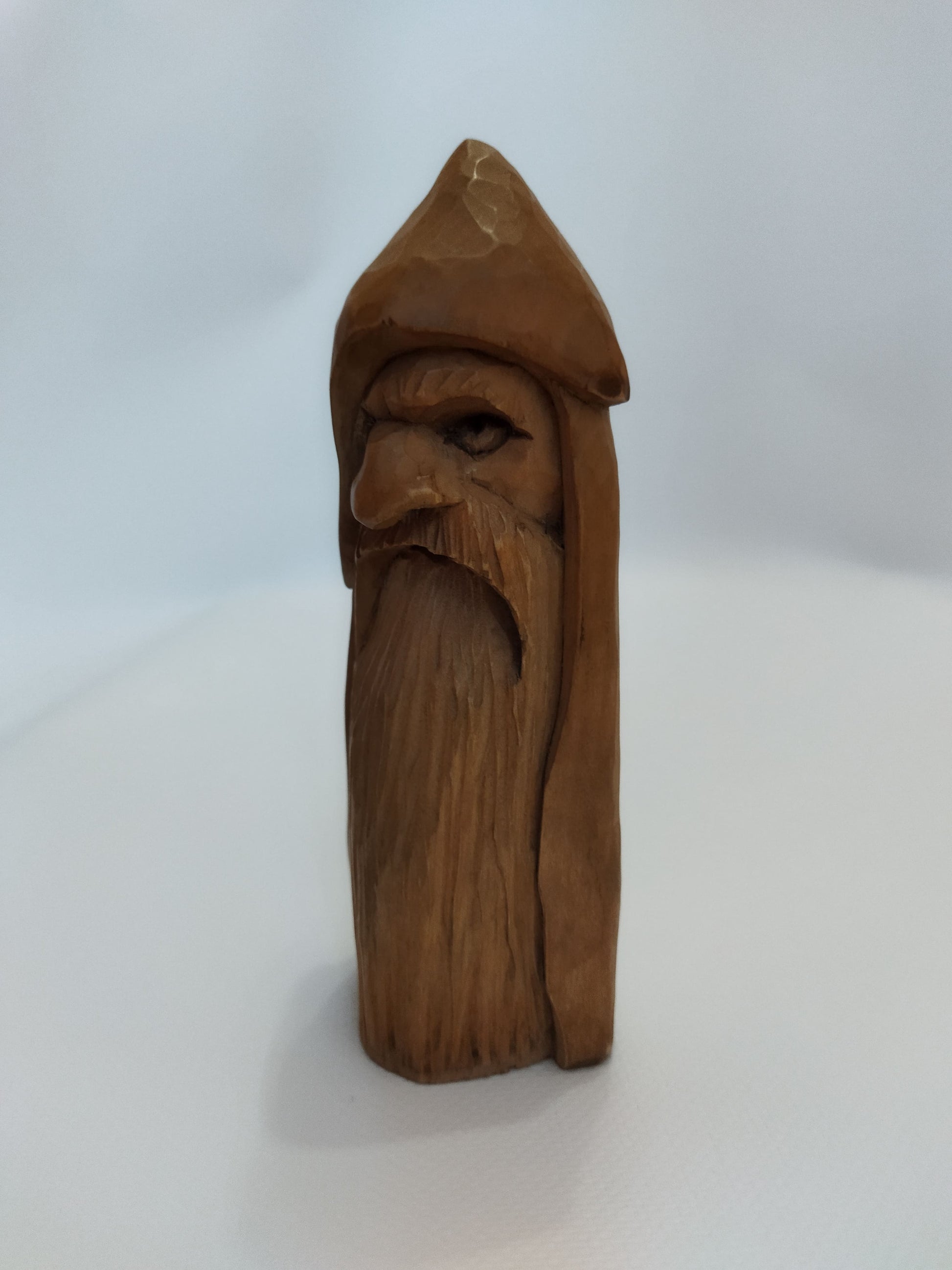 All-Father Odin Wooden Figurine - Hand-Carved Nordic God Statue