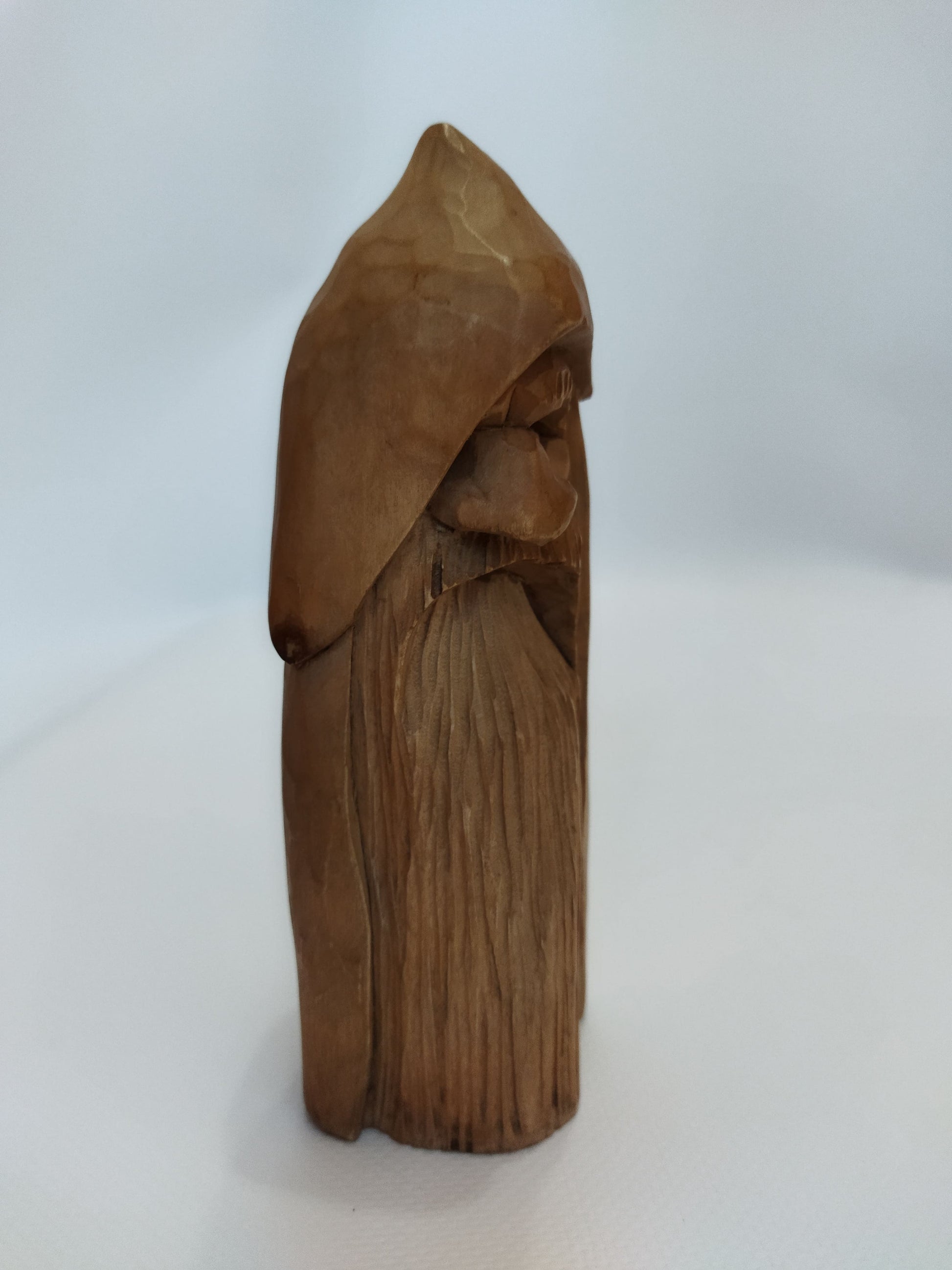 All-Father Odin Wooden Figurine - Hand-Carved Nordic God Statue