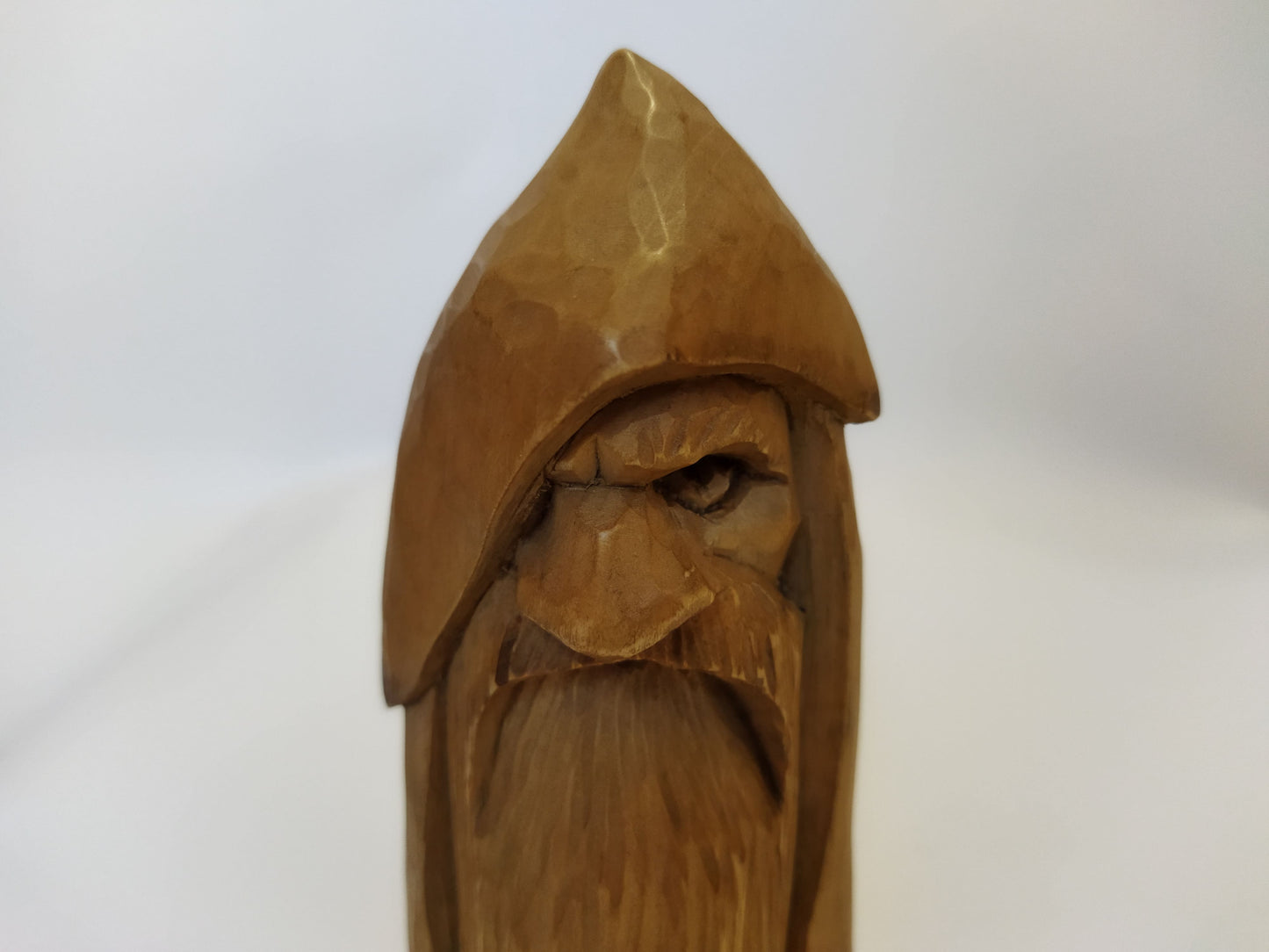 All-Father Odin Wooden Figurine - Hand-Carved Nordic God Statue