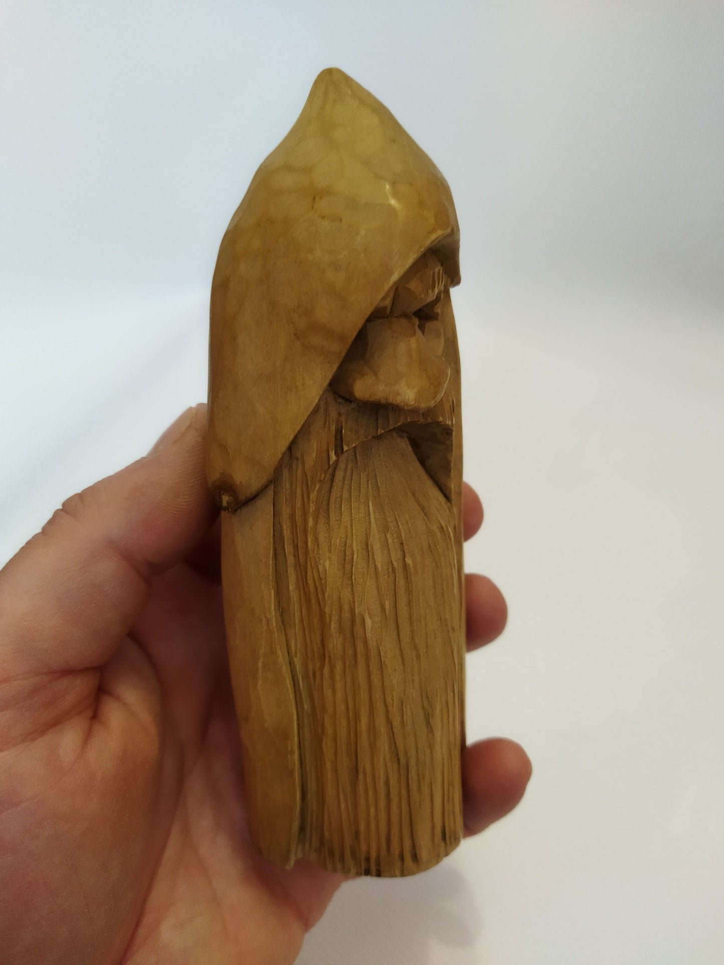 All-Father Odin Wooden Figurine - Hand-Carved Nordic God Statue