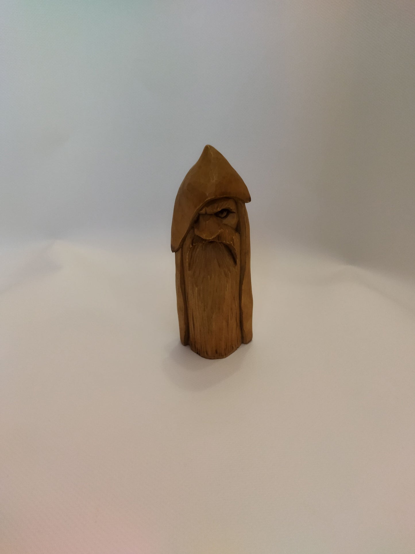 All-Father Odin Wooden Figurine - Hand-Carved Nordic God Statue